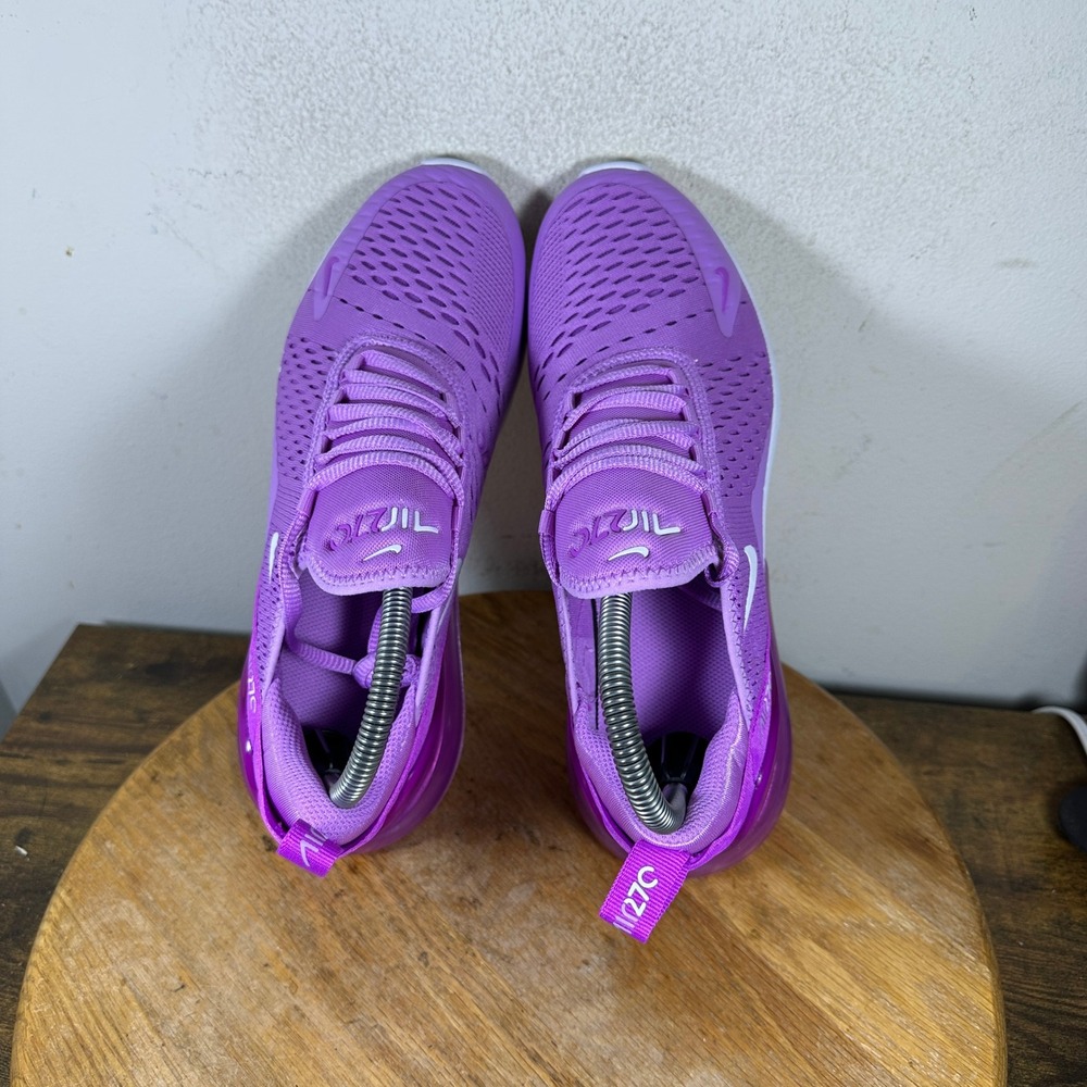 Nike Air Max 270 GS Beyond Pink Purple Running Shoes 943345-501 Size 7Y 8.5 Wmns - Picture 3 of 8